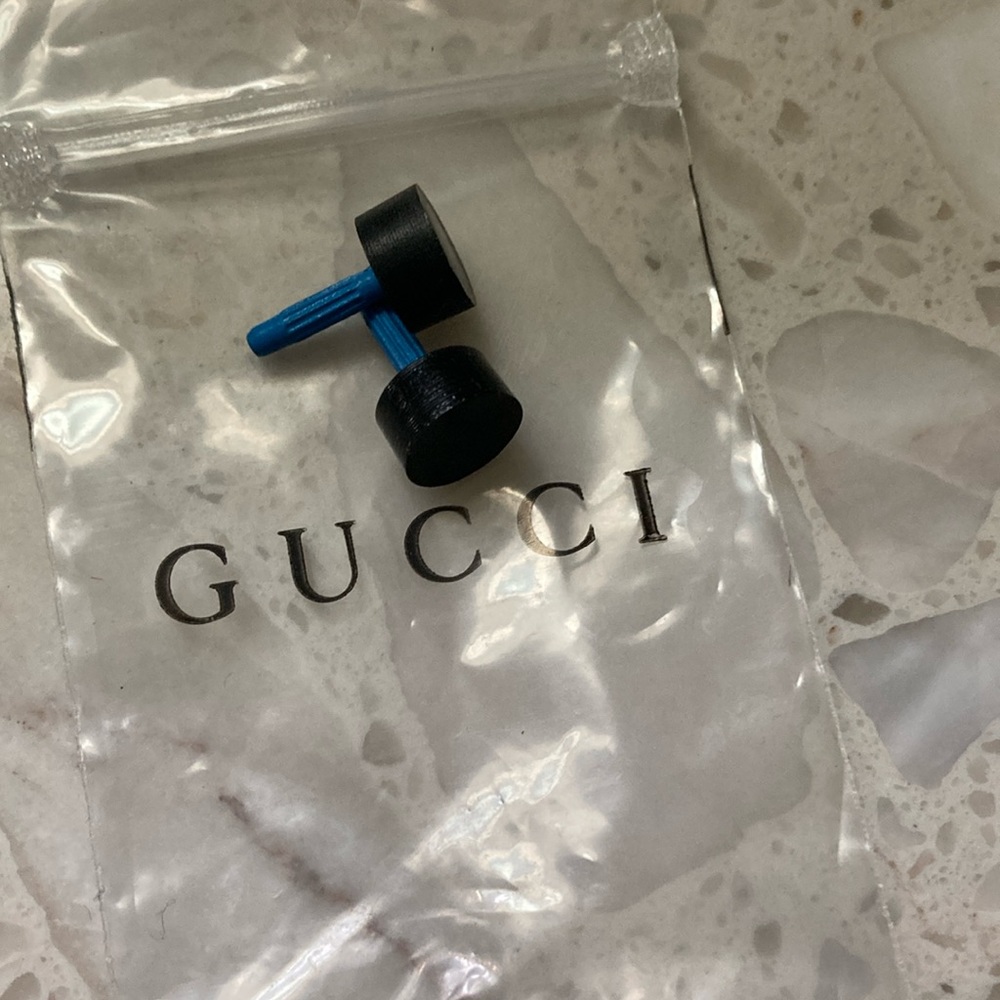 New AUTH Gucci Black Heel Tip Replacement Caps